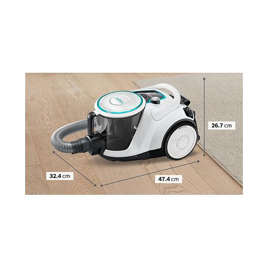 Fshesë me Vakum Bosch Serie 6 BGC41XHYG / 700W / 2.4L / Pa qese / Hygiene Filter - Bardhë/Zezë - 3