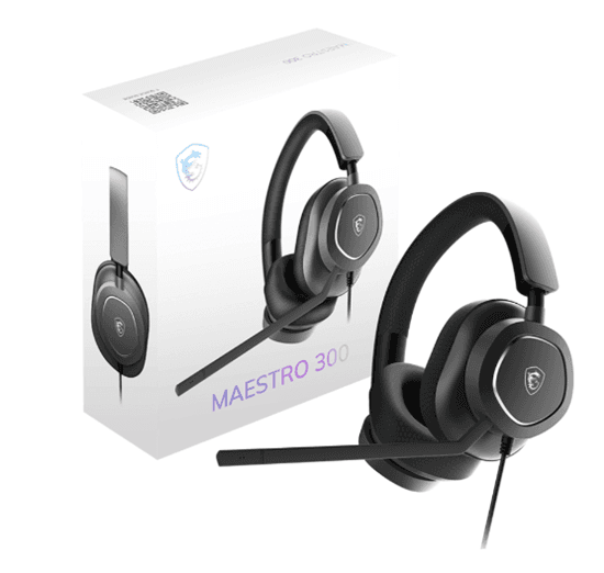 Kufje Gaming MSI MAESTRO 300, me kabllo, 3.5mm, Mikrofon me anulim të zhurmës – Zezë - 5