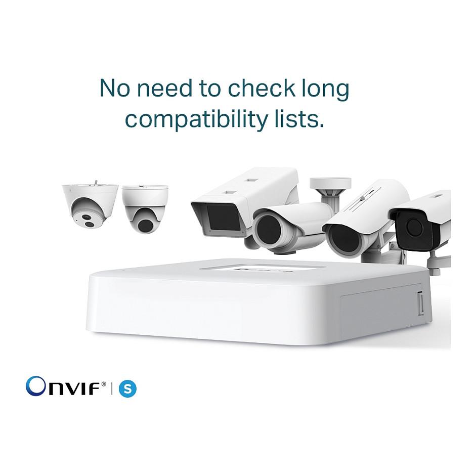 TP-Link VIGI NVR1104H-4P 4-Channel PoE+ Network Video Recorder – 4× PoE+, 53W, 4K HDMI, 1× SATA deri 10TB, H.265+, ONVIF – Bardhë - 9