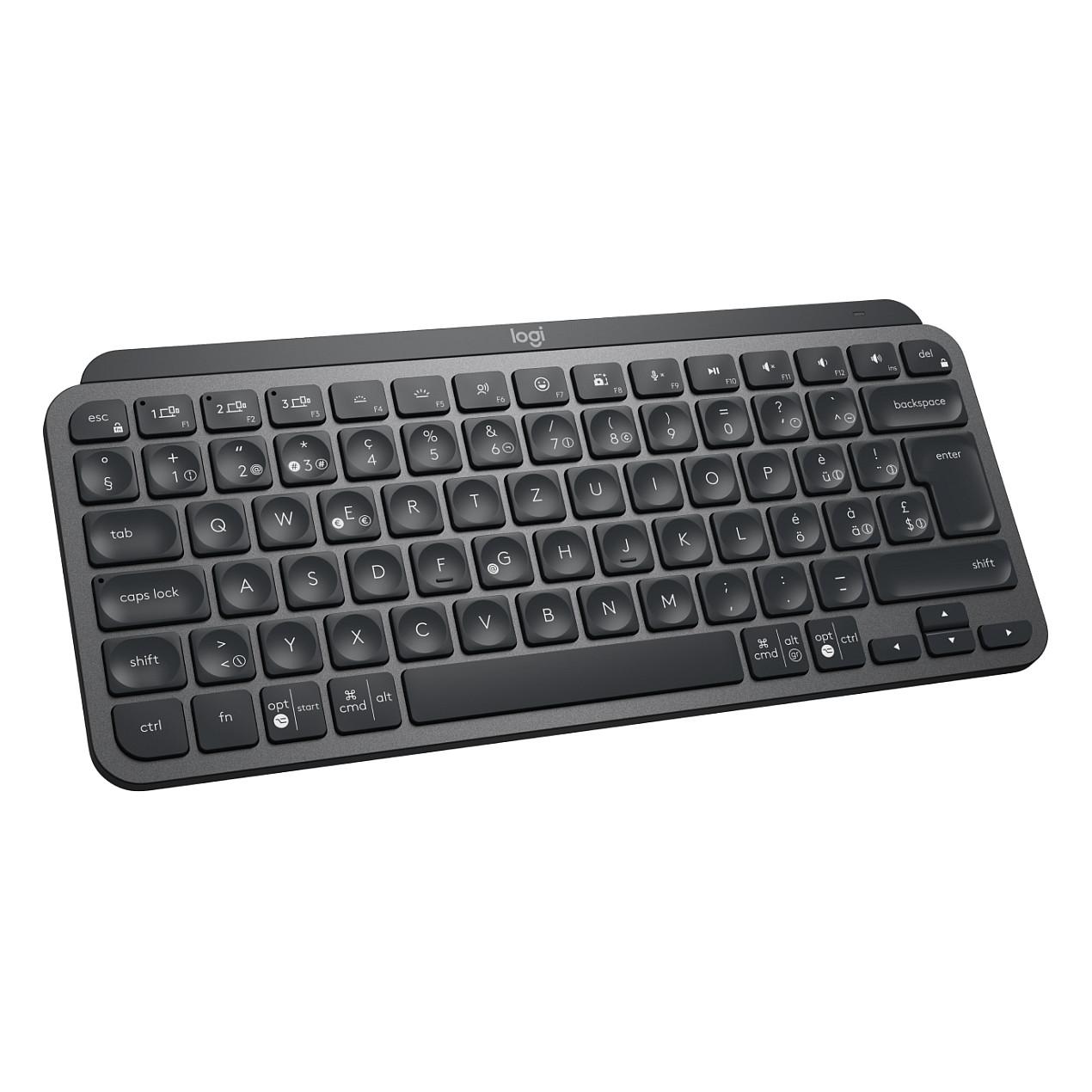 Tastierë kompakte pa kabllo Logitech MX Keys Mini for Business, Bluetooth, Logi Bolt USB, e ndriçuar, QWERTZ zvicerane – Grafit - 4