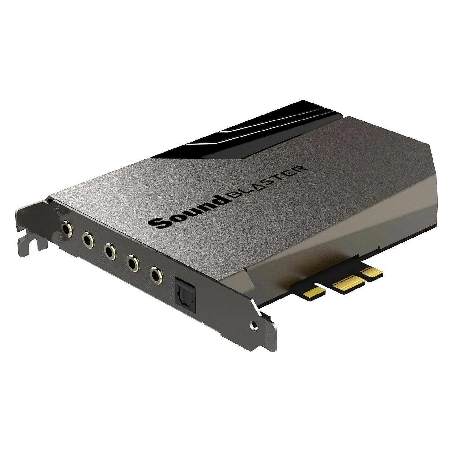Kartë e zërimit Creative Sound Blaster AE-7, PCIe, 32-bit/384 kHz, 5.1, surround virtual 7.1 - Zezë - 2