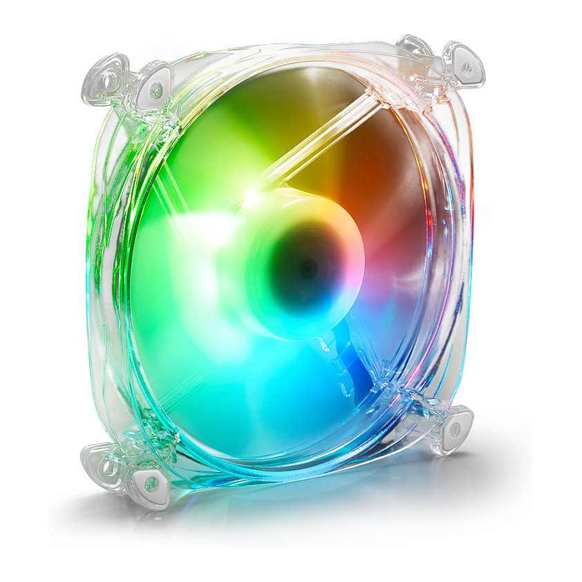 Ftohës për Kasë 120mm Sharkoon SHARK Disc PWM RGB Fan – Transparent - 5