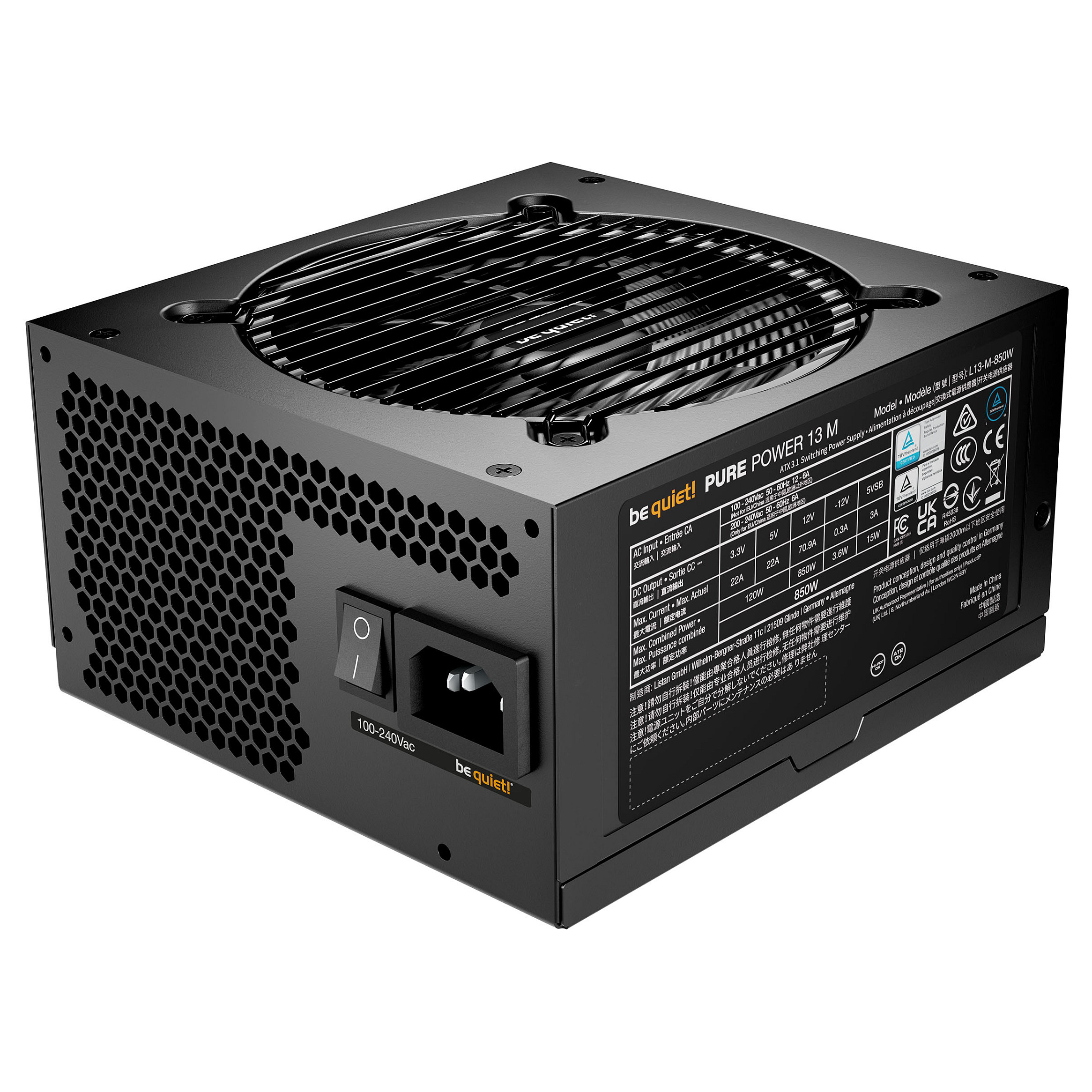 Furnizues Energjie 850W be quiet! PURE POWER 13 M - 3