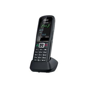 Telefon VoIP Auerswald COMfortel M-730 / 90243 / IP-DECT / IP65 / Ekran TFT 2.4" / Bluetooth / USB Micro / Jack 3.5 mm / Alarm / Deri 13 orë Bisedë – Antracit