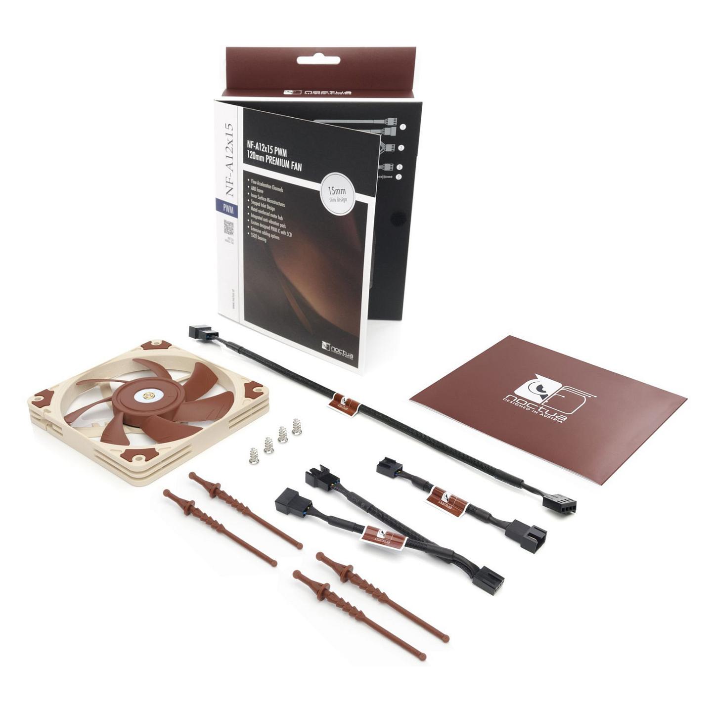 Ftohës për Kasë Noctua NF-A12x15 PWM, 120mm, Slim - Kafe - 4