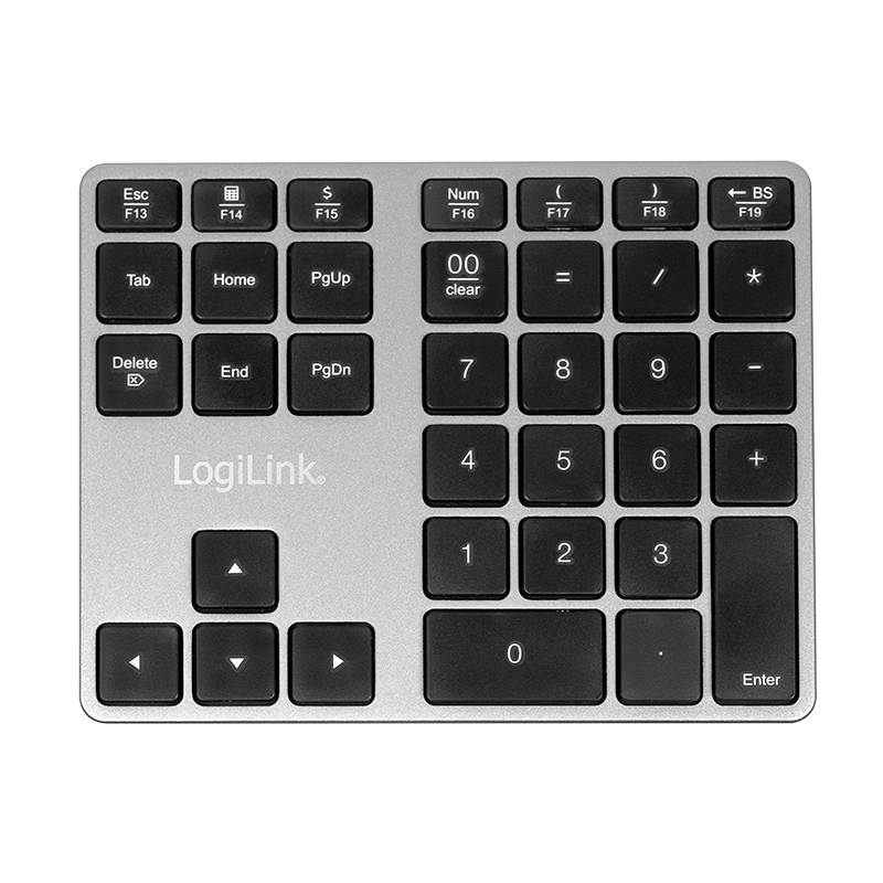 Tastierë Pa kabllo LogiLink ID0187 / Numerike / 35 Taste / Rubber Dome (Chiclet) / Bluetooth - Hiri