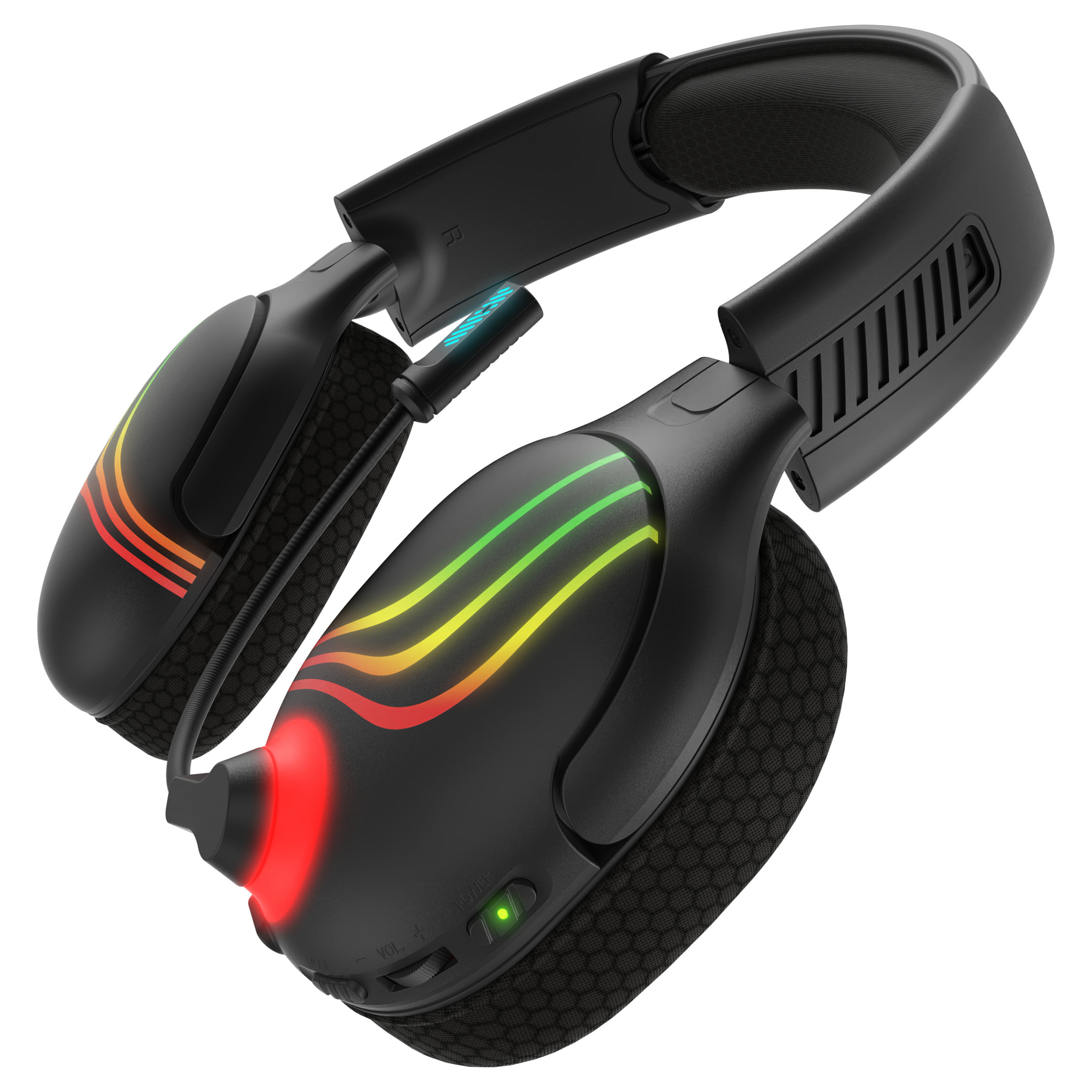 Kufje Gaming pa kabllo PDP Afterglow Wave – Zezë - 9