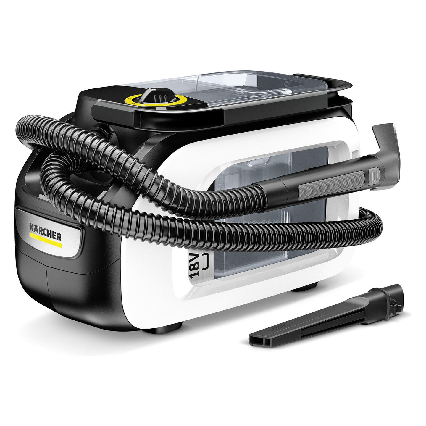Pastrues për qilima dhe tekstil Kärcher SE 3-18 Compact / 18V / 3.1L / 2.9L / Cordless - Zezë/Bardhë