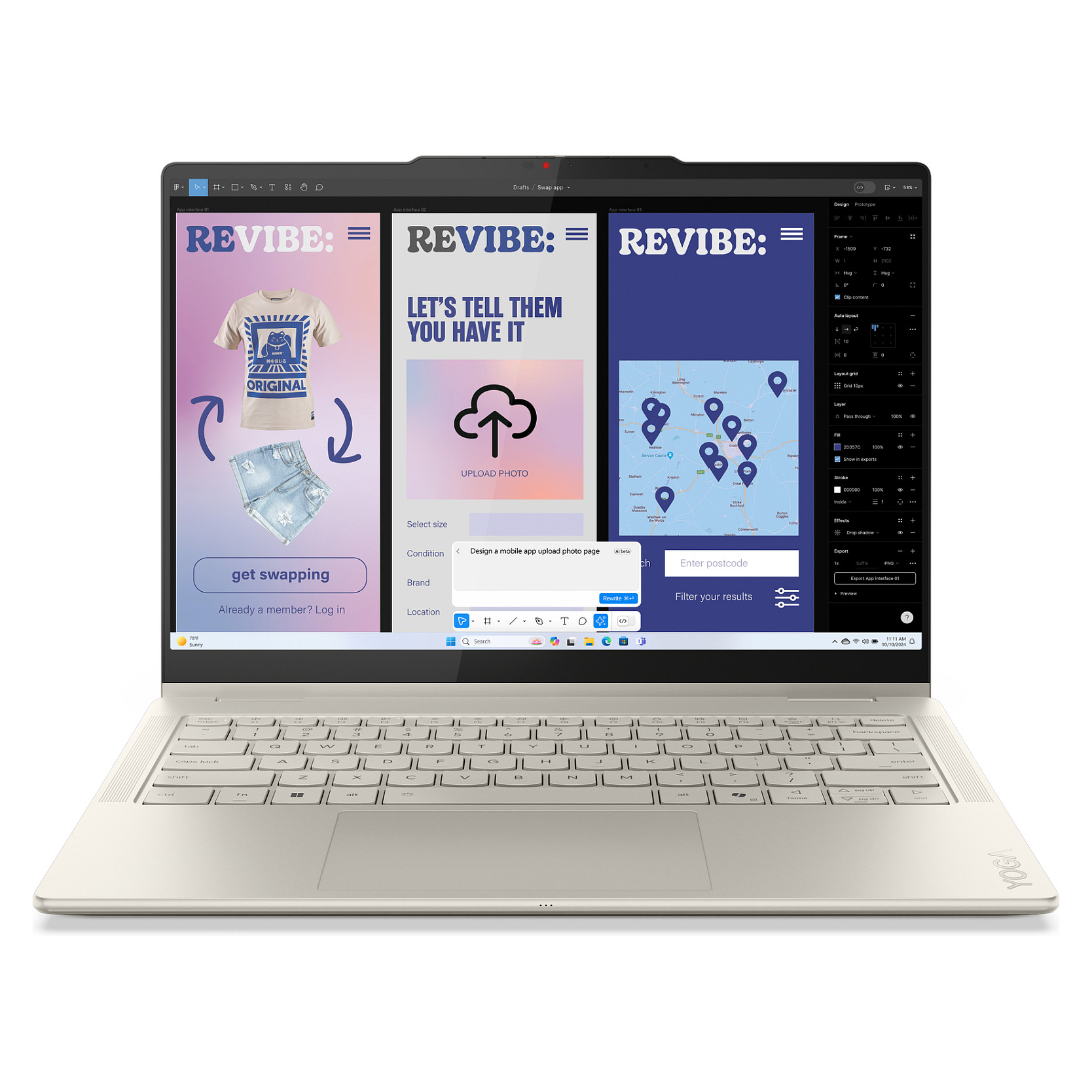 Laptop Lenovo Yoga 7i 2-in-1 / Ultra 5 226V / 16GB LPDDR5x / 1TB / 14" WUXGA OLED 60Hz / Arc Graphics 130V / DE  - Gri - 1