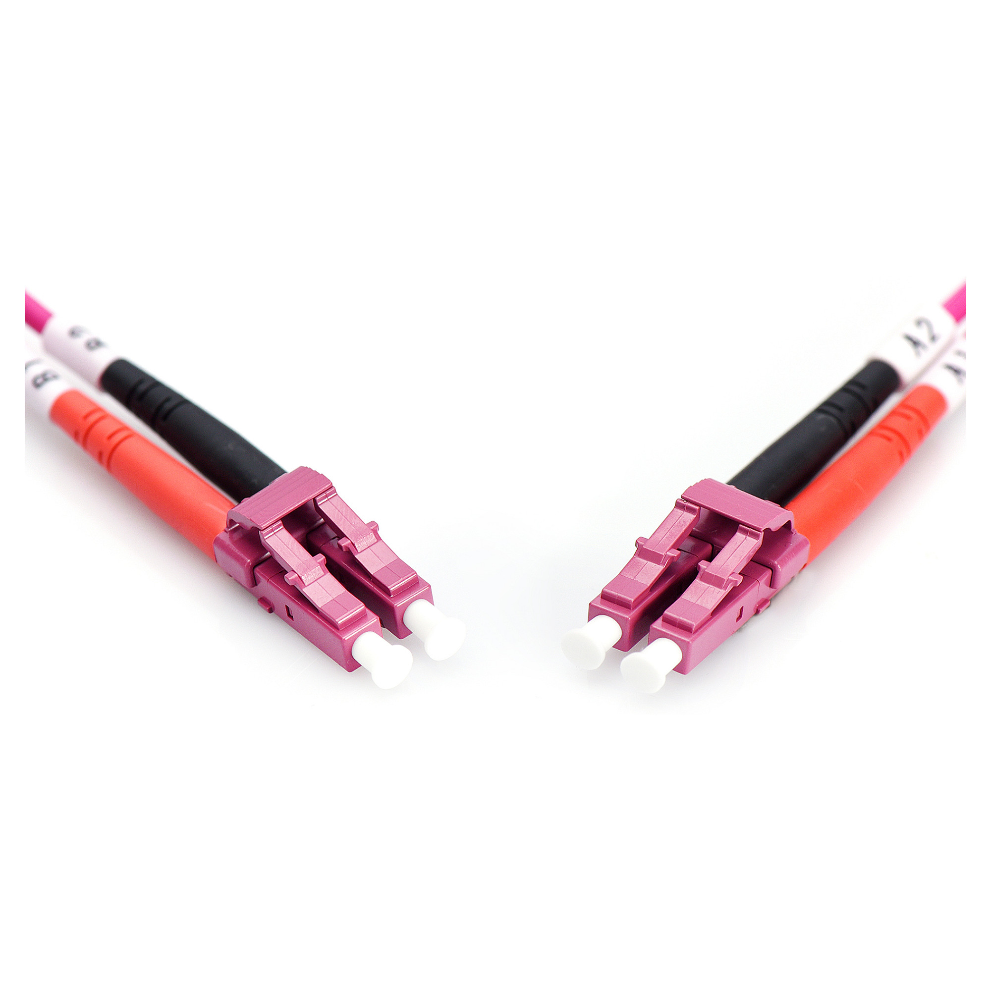 Kabllo për rrjet DIGITUS / LWL Patch Cable / LC-LC / 5.0m / Multimode Duplex / OM4 – Rozë - 4