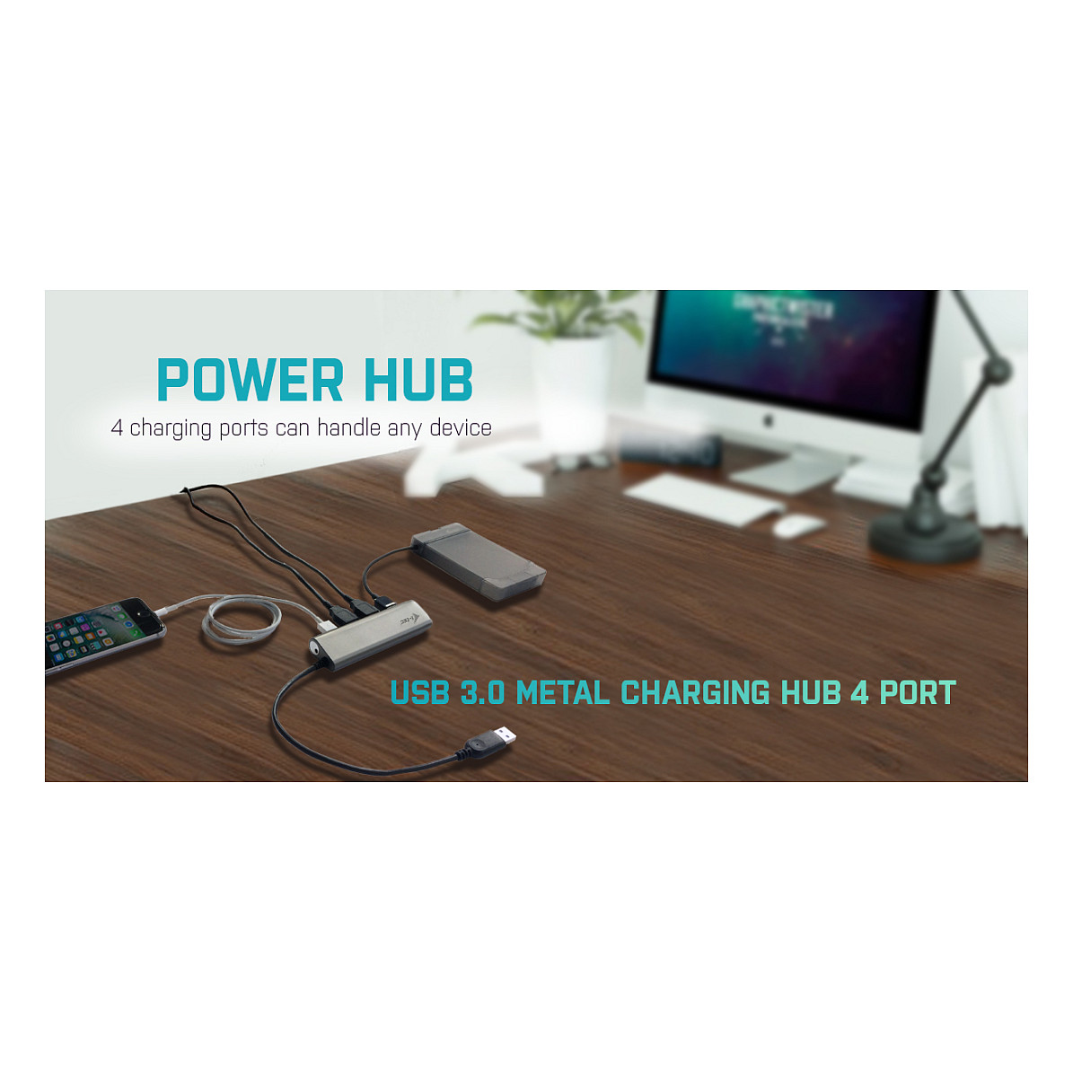 Hub i-tec U3HUB448 / 4x USB-A 3.2 / 5V/2A – Hiri - 8