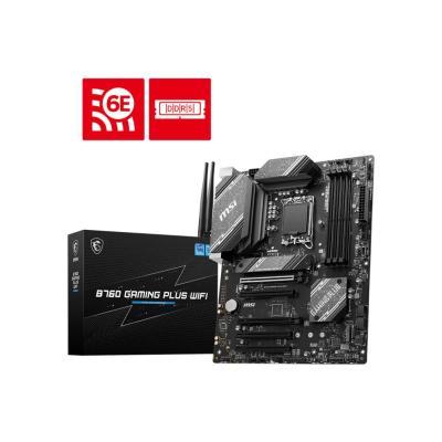 Pllakë Amë MSI B760 GAMING PLUS WIFI, LGA1700, B760, DDR5, ATX, HDMI, DisplayPort, 2.5GbE LAN, Wi-Fi 6E - Zezë