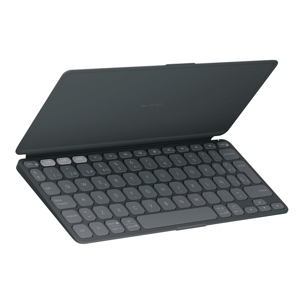 Tastierë Pa kabllo LOGITECH Keys-To-Go 2 / QWERTZ  - Grafit - 1