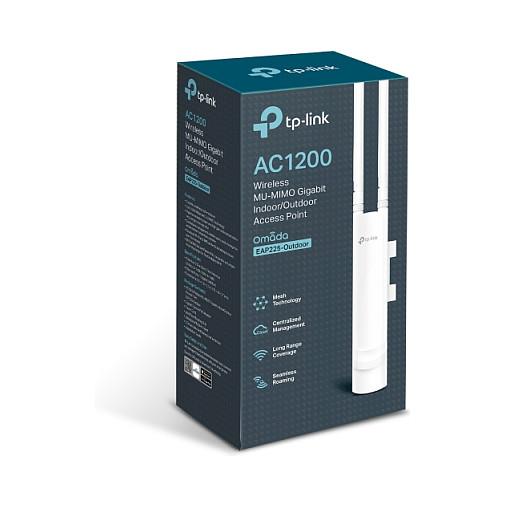 Access Point TP-Link Omada EAP225-Outdoor, Wi-Fi 5 AC1200 Dual-Band, 1x Gigabit Ethernet, PoE, IP65, Mesh - Bardhë - 4