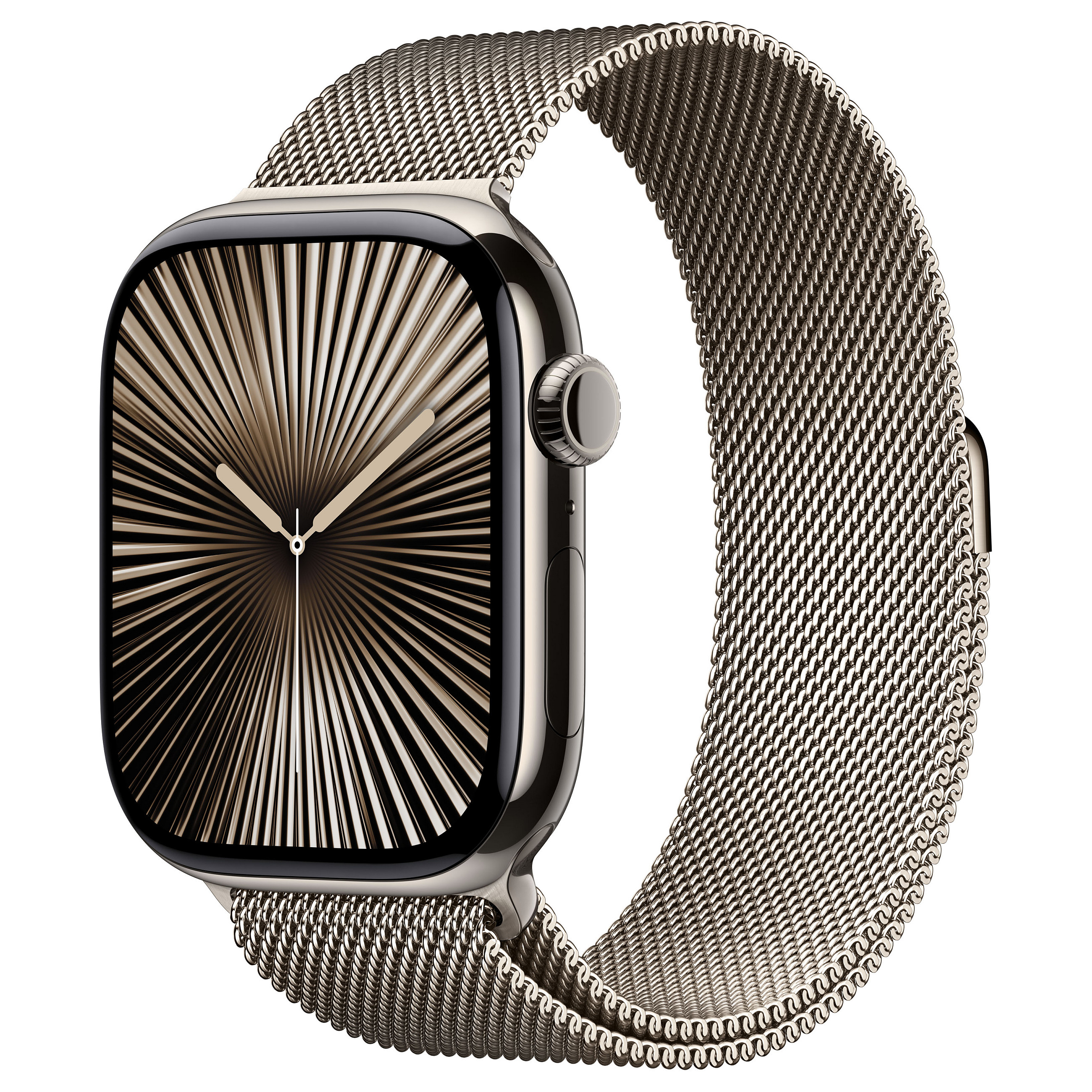 Apple Watch Series 10 / GPS + Cellular / 46mm / Natural Titanium Case with Natural Milanese Loop - M/L - 1