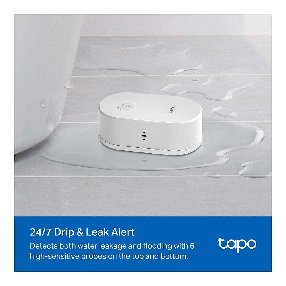 Sensor për Rrjedhje Uji TP-Link Tapo T300, Alarm 90 dB, Wireless 868 MHz, 2 × AAA, IP67 - Bardhë - 3
