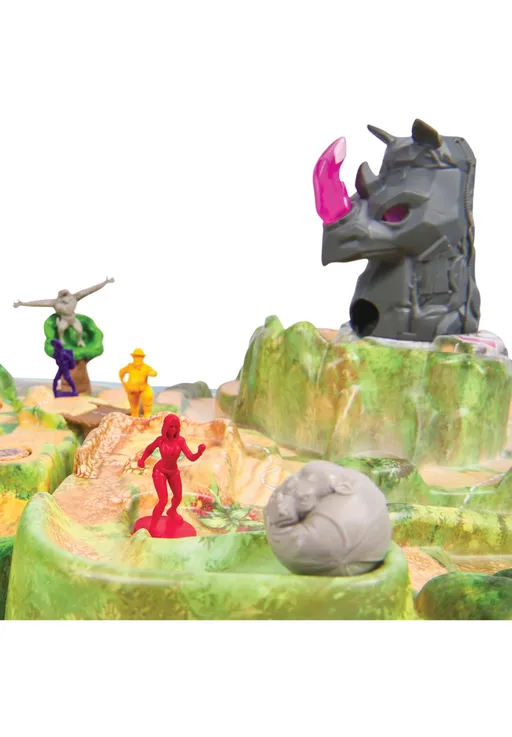 Lodra Spin Master Jumanji Stampede – 3D Cooperative Board Game / 2–4 Players / 5 Magic Crystals / 6 Jungle Dangers - Mix - 5