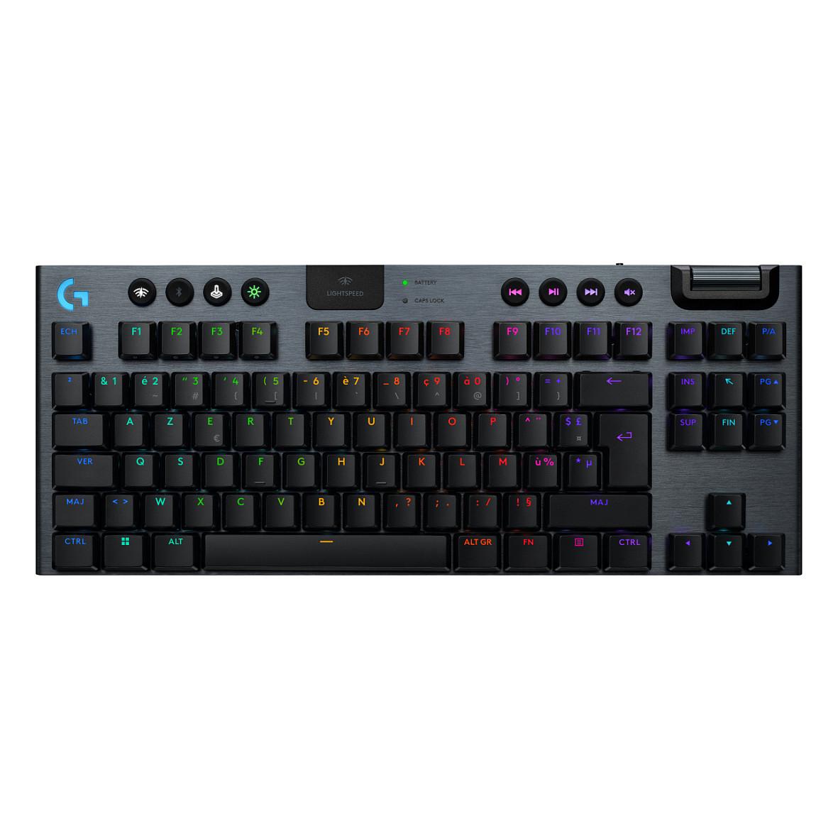 Tastierë Gaming Logitech G915 X LIGHTSPEED TKL / Wired & Wireless / Mechanical Low Profile / GL Tactile / TKL / LIGHTSYNC RGB – Zezë