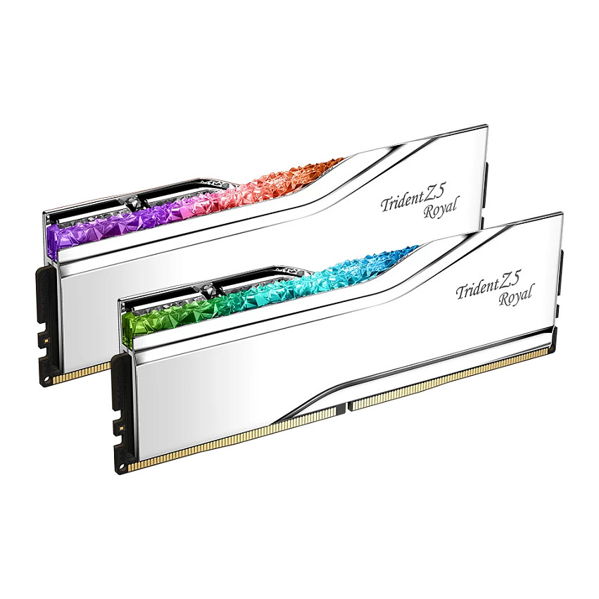 RAM Memorie DDR5 G.Skill Trident Z5 Royal 32GB (2x16GB) 7600MHz CL36 Dual Channel Kit / TR5S (Intel XMP, Silver) - 5