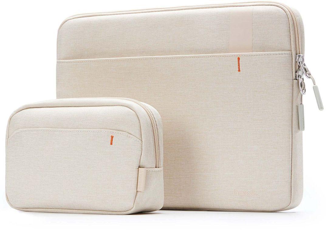 Çantë për Laptop Inateck LB01011, 13", Edgekeeper 360°, Xhep për Aksesorë, Material Poliester – Bezhë