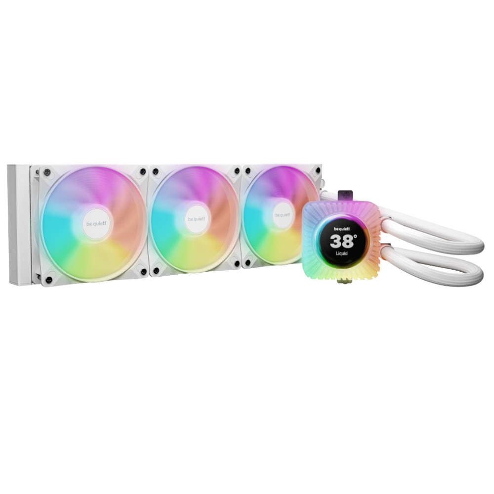 Ftohës për Procesor be quiet! LIGHT LOOP 360mm LCD / AIO / 360mm / 3x120mm / ARGB / LCD - Bardhë