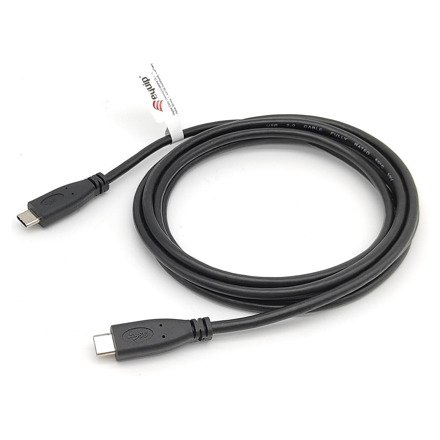 Kabllo USB Equip 128832 / USB-C në USB-C / USB 2.0 / 480 Mbit/s / PD 60W / 0.3m - Zezë