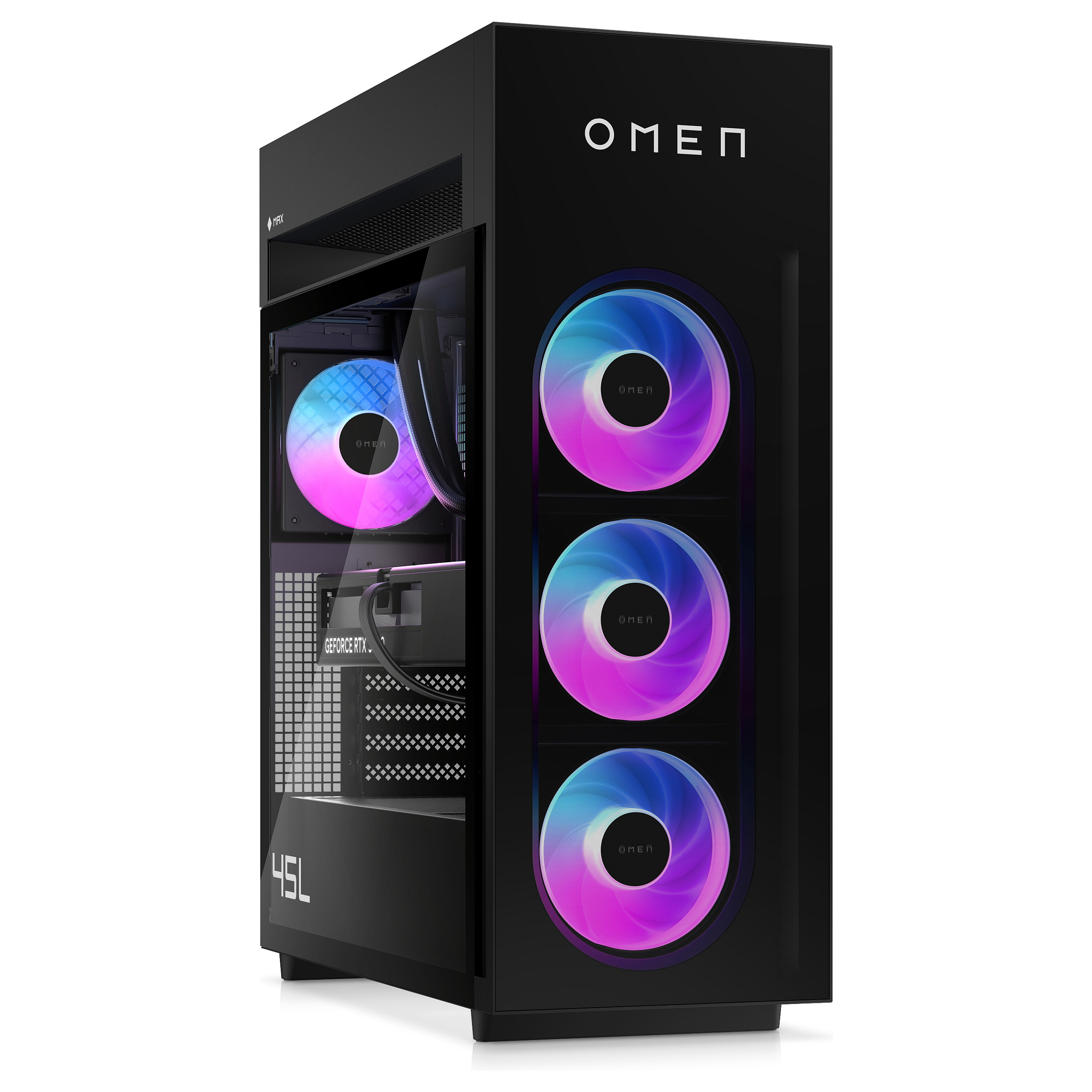 Kompjuter Gaming HP OMEN MAX 45L GT23-0091ng / Ryzen 9 9950X3D / 32GB DDR5 / 2TB / RTX 5080 16GB - Zezë - 3