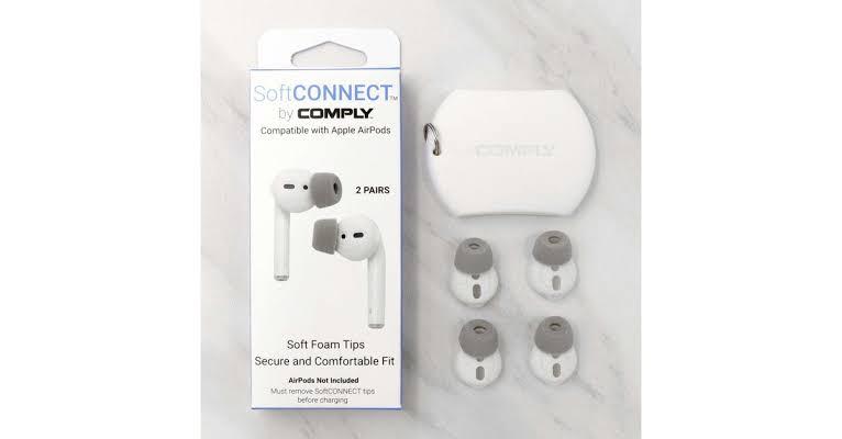 Aksesorë për Kufje Comply SoftCONNECT për Apple AirPods, Madhësia S - Hiri - 1
