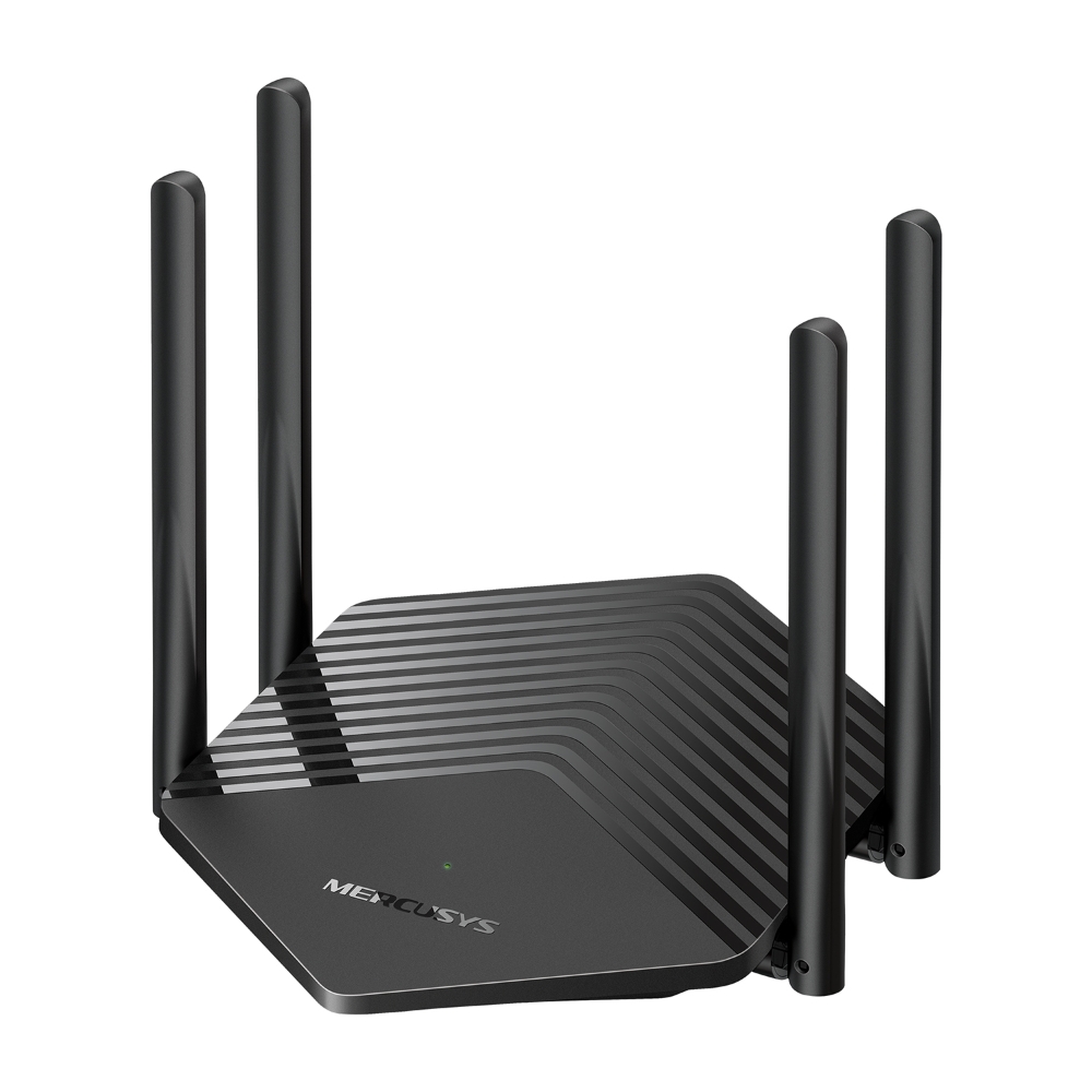 Mercusys Router AX1500 Dual-Band WiFi 6, 1201Mbps 2.4Ghz 300Mbps ,5GHZ, up to 1201 Mbps