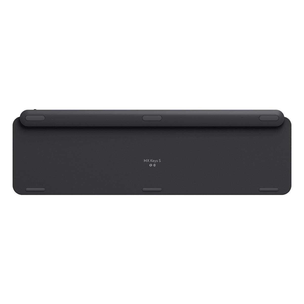 Tastierë pa Kabllo Logitech MX Keys S, Scissor, Full Size, AZERTY FR, Bluetooth + Logi Bolt - Grafit - 4
