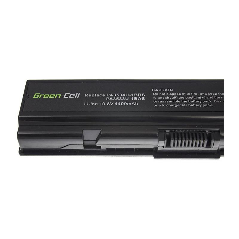 Bateri Green Cell TS01, 4400mAh, 10.8V, për Toshiba Satellite - Zezë - 4