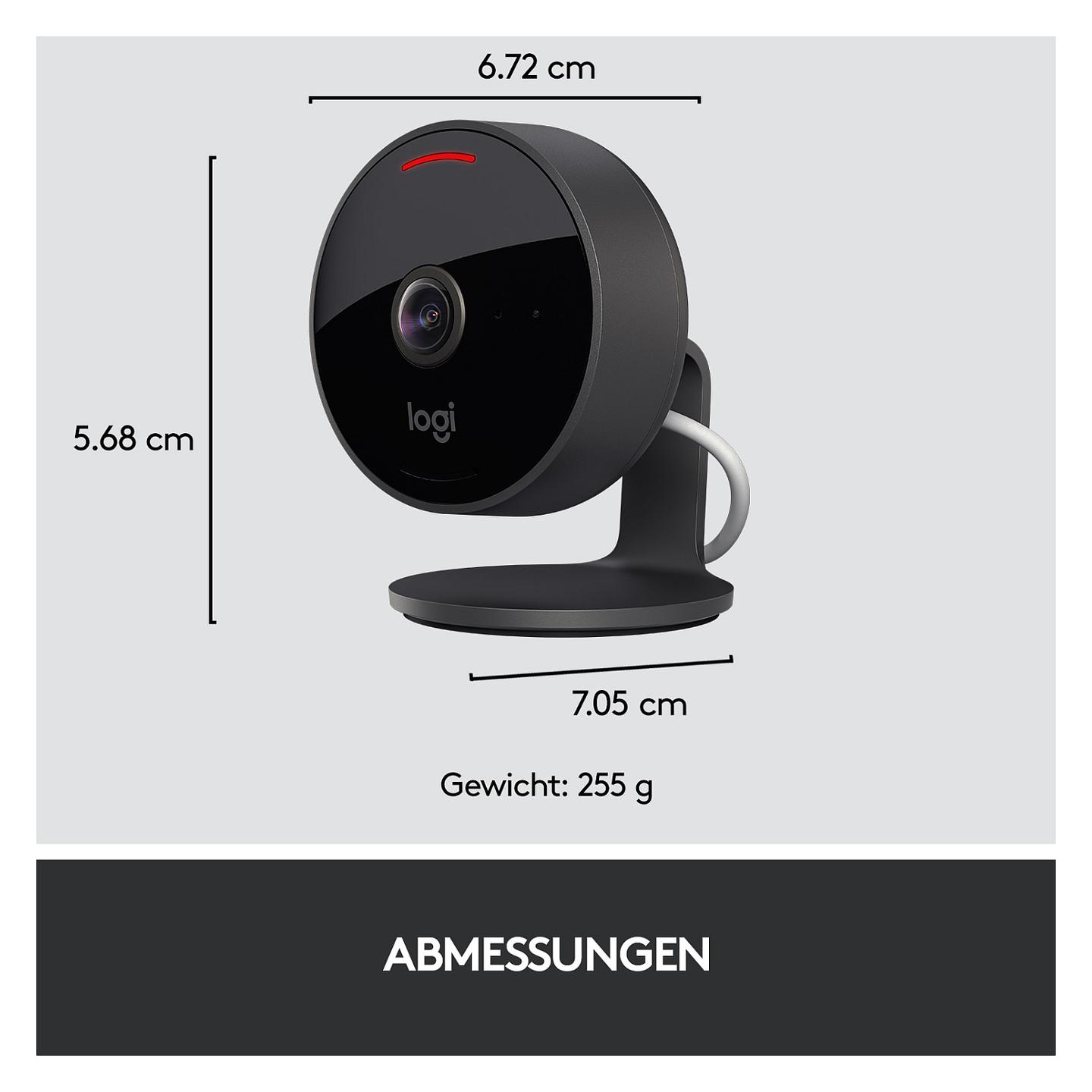 Kamerë Sigurie IP CCTV Logitech Circle View, 1080p, Wi-Fi, 180°, Night Vision, IP64 - Zezë - 16