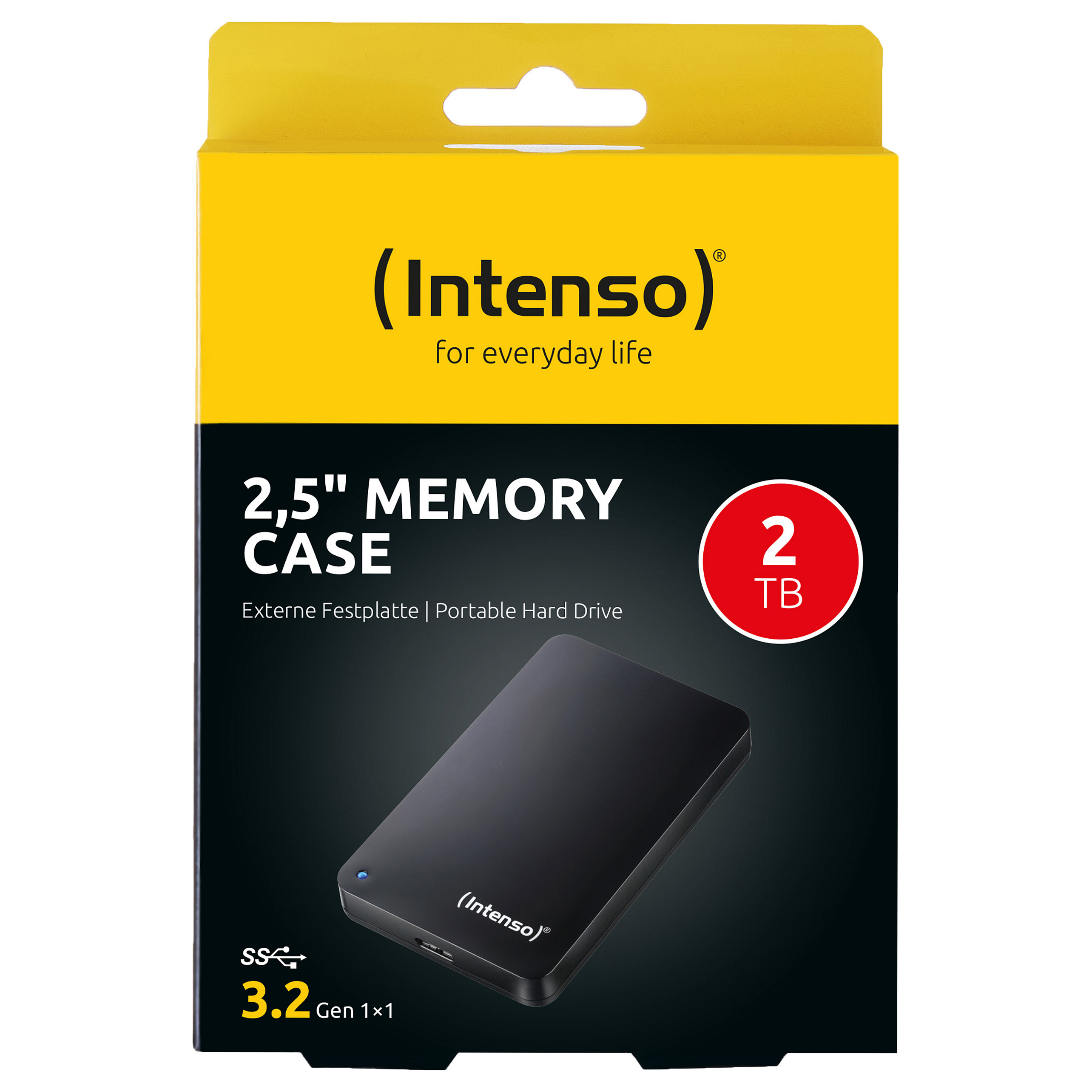 HDD të Jashtëm 2.5 2TB Intenso Memory Case USB 3.0 e zezë - 2