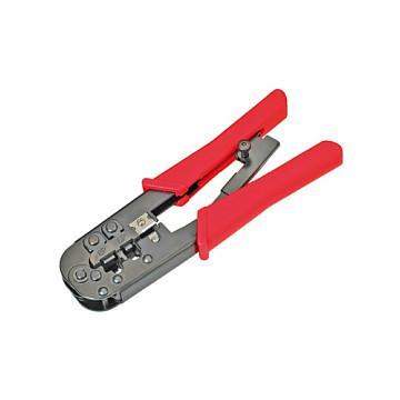 Pincë Krimpuese Universale VALUE, RJ45, RJ12, RJ11, 8P8C, 6P6C, 6P4C - Zezë/Kuqe