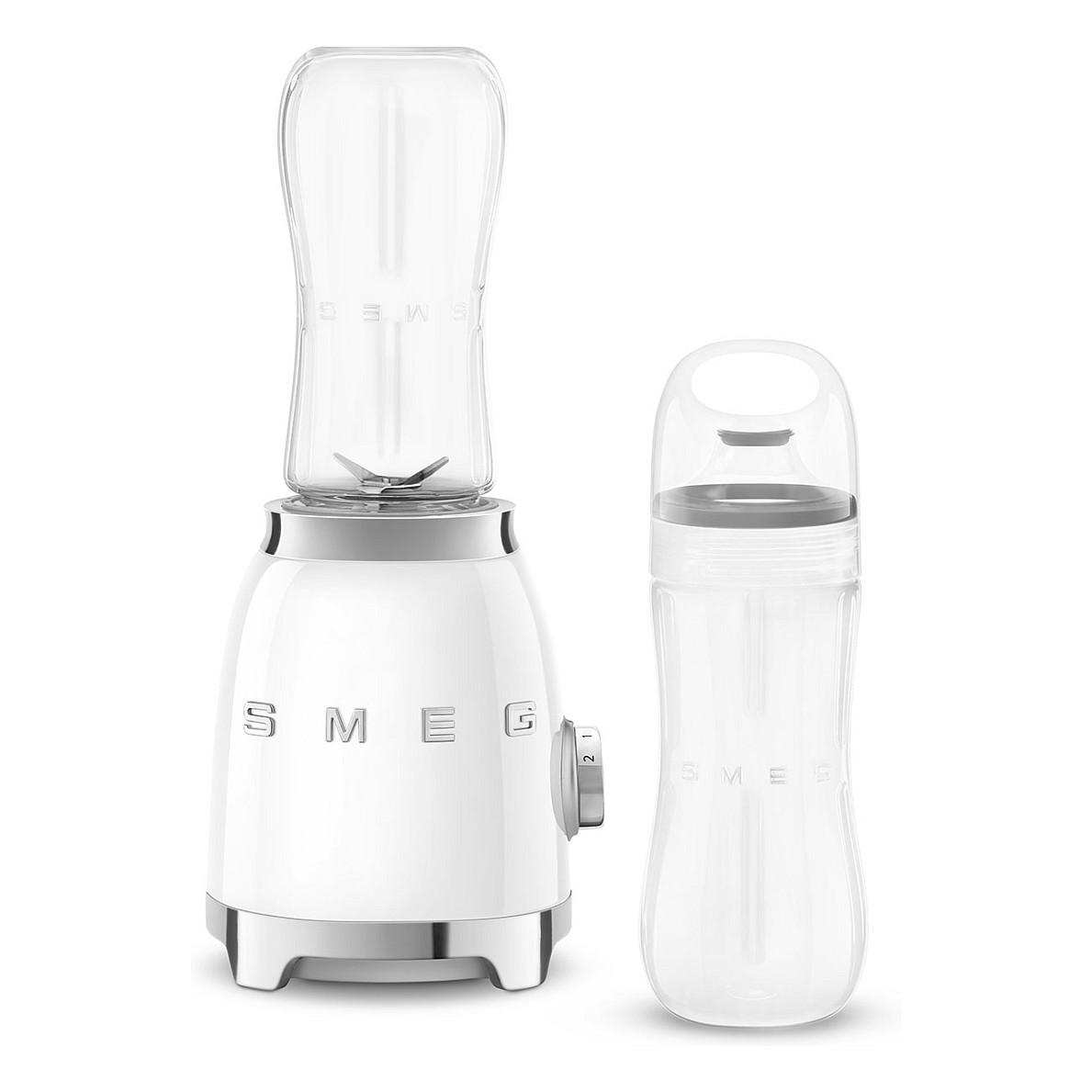 Blender Personal Smeg PBF01WHEU, 300W, 2 Shpejtësi, 2 Shishe Tritan Renew nga 600ml - Bardhë