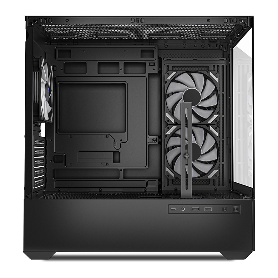 Kasë Sharkoon MK6 RGB Micro-ATX 1xGlass - Zezë - 5