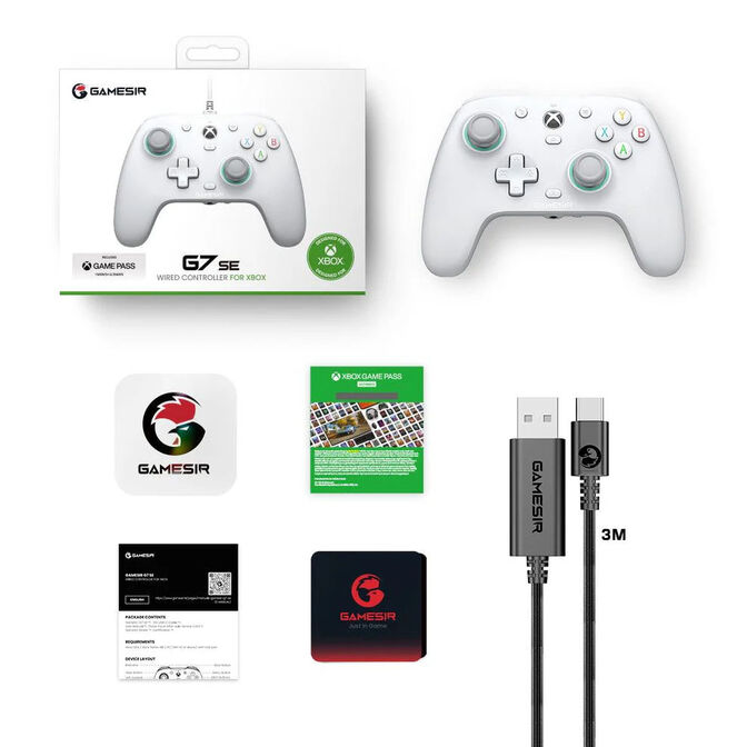 Kontroller për PC / Xbox GameSir G7 SE / Wired – Bardhë - 7