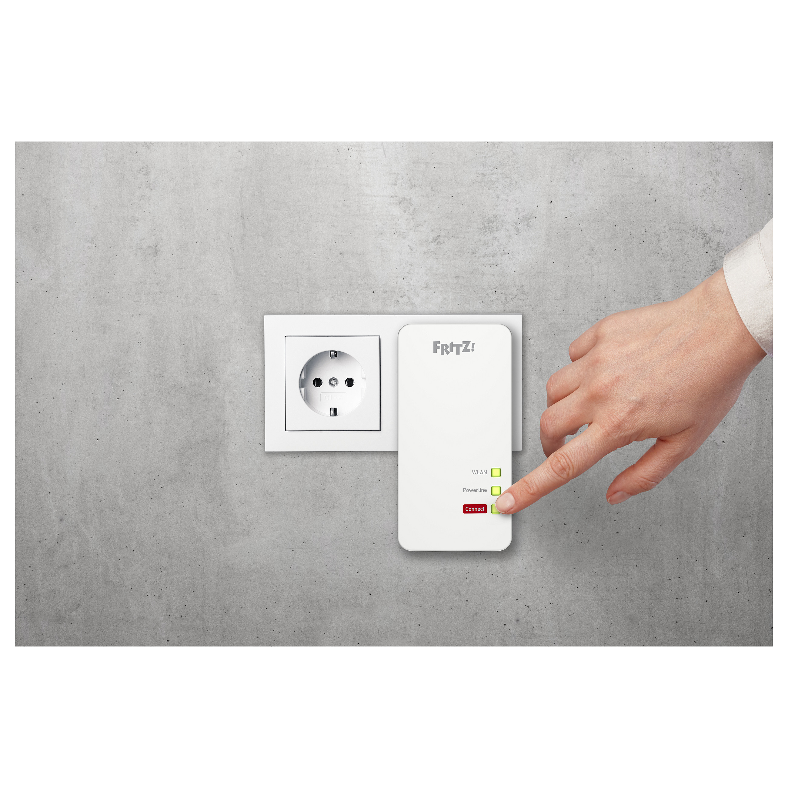 Power-LAN AVM FRITZ! 1260E Wi-Fi Kit / 1200 Mbps / Built-In Ethernet - Bardhë - 4