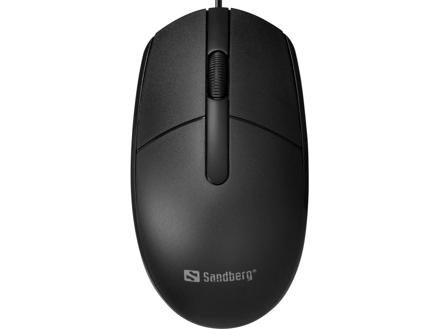 Maus me kabllo Sandberg Saver USB Mouse / USB / 1200 DPI / 3 Butona / 1.5m - Zezë - 2