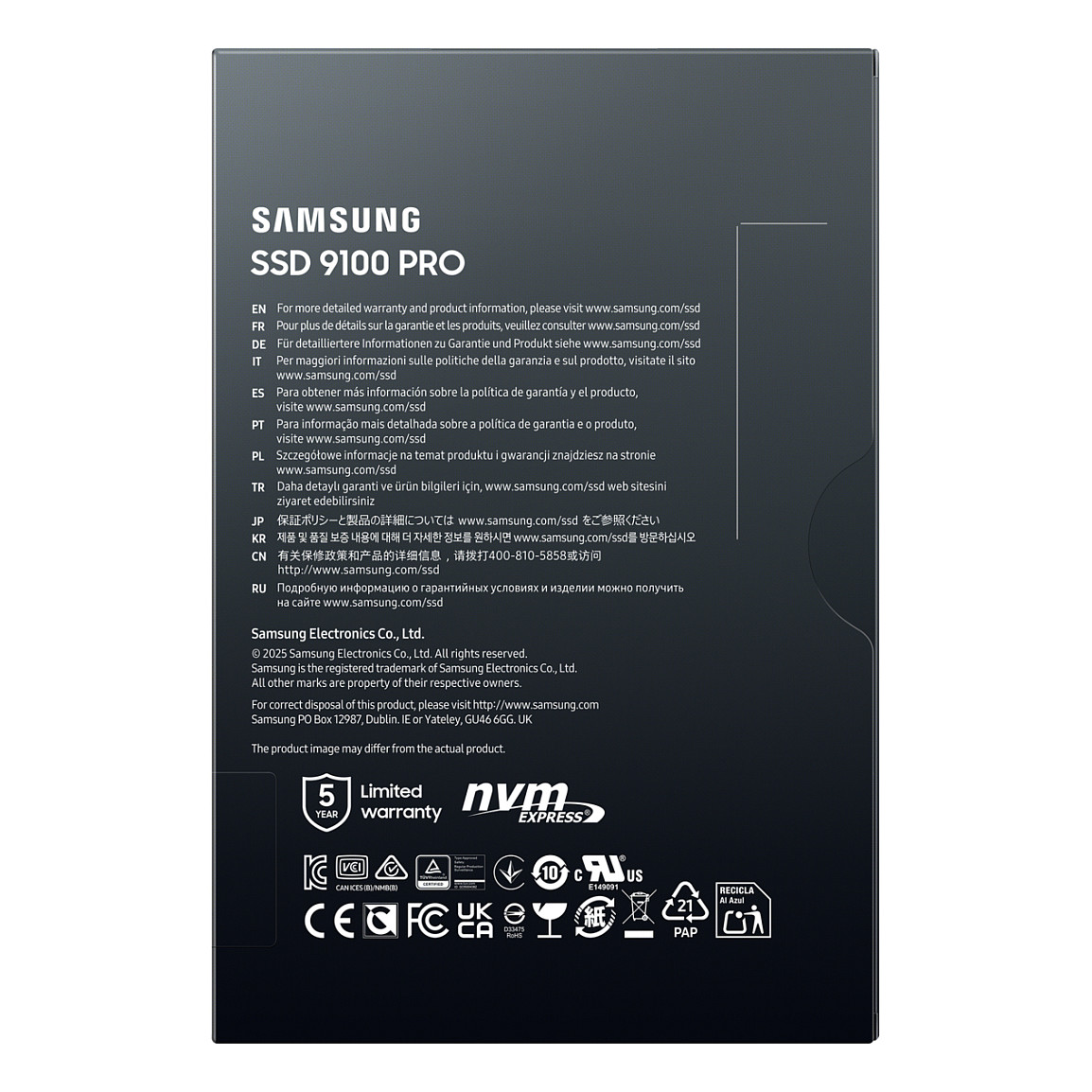 SSD Samsung 9100 PRO 2TB - 7