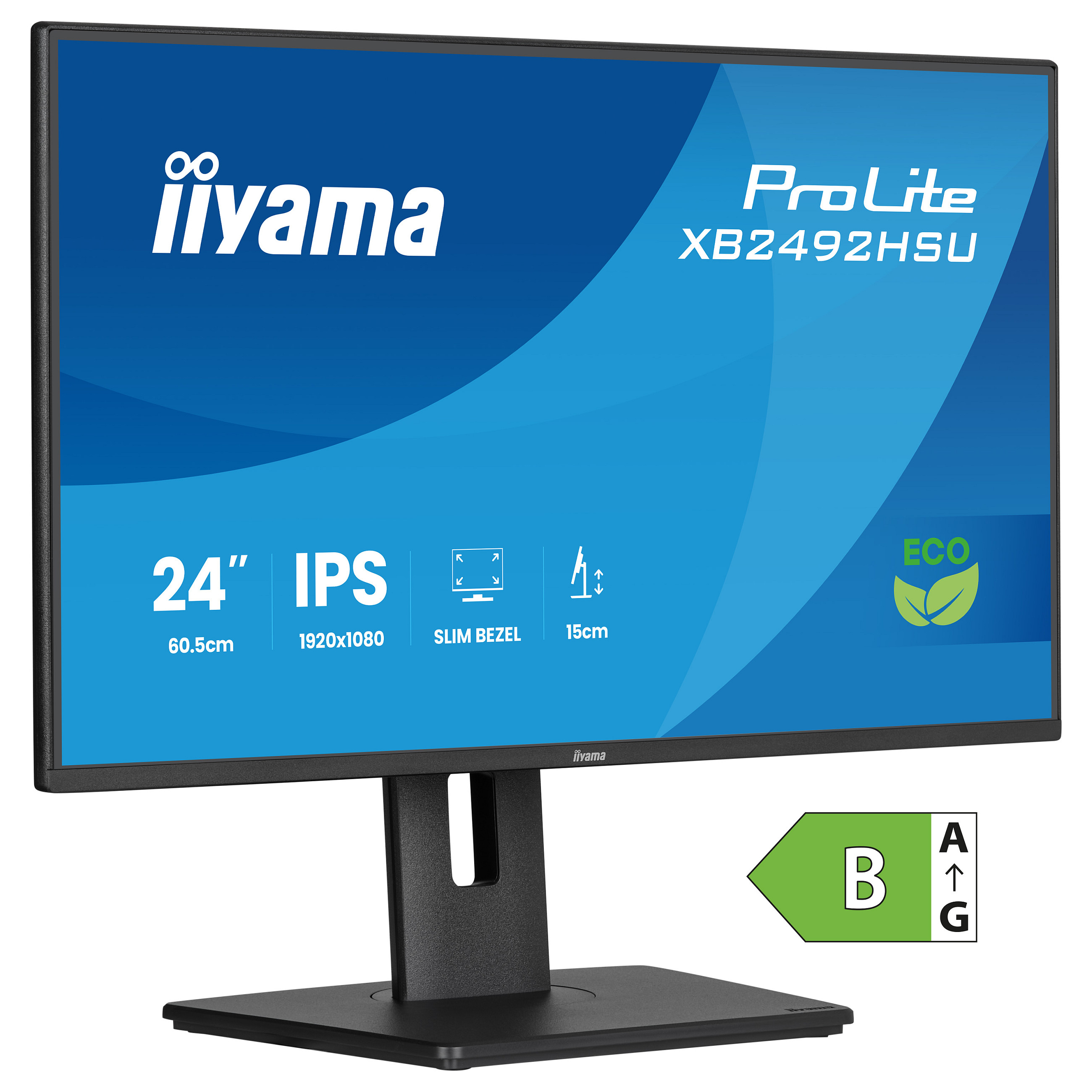 IIYAMA 60.5cm (24") XB2492HSU-B1 16:10 HDMI+DP+2xUSB IPS - 1