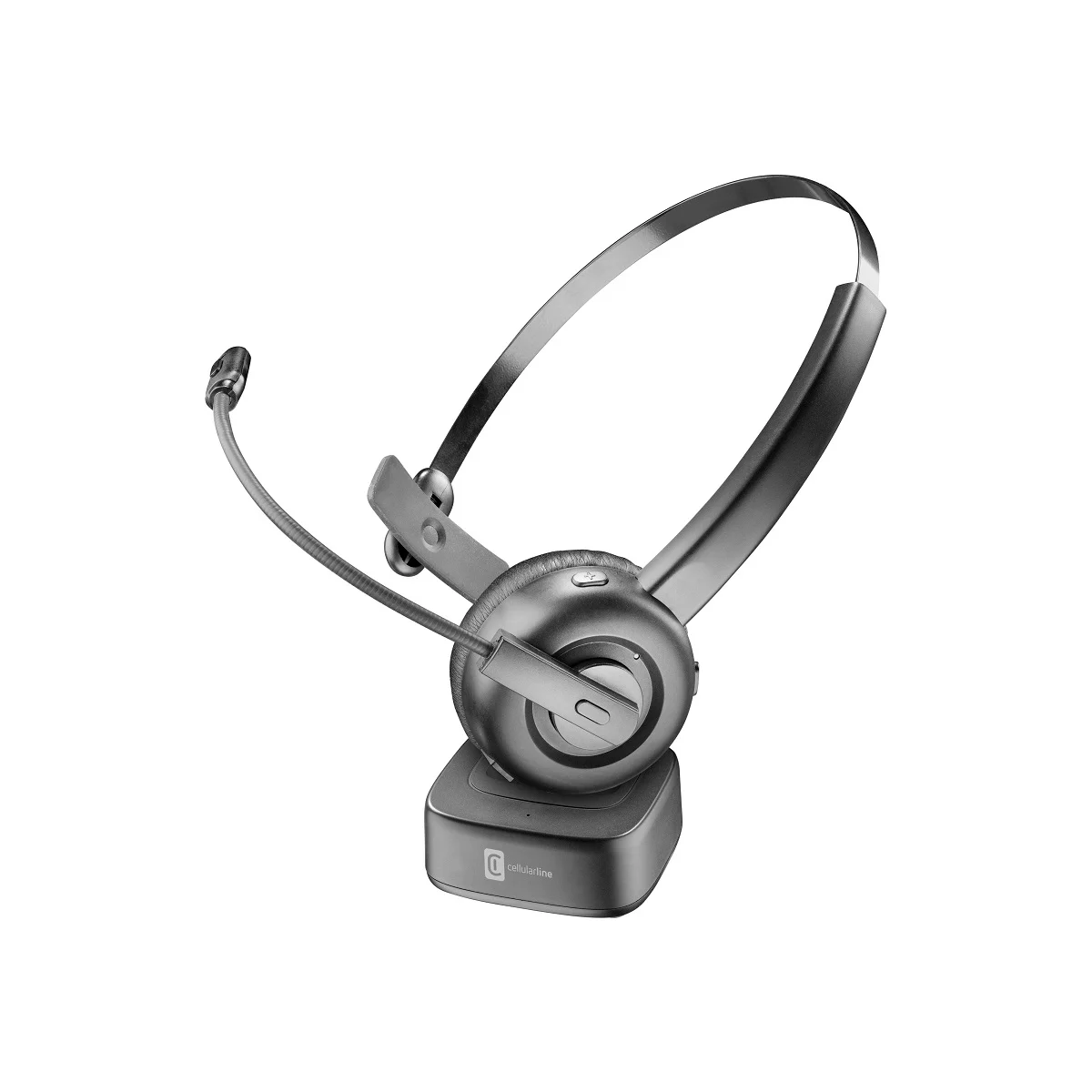 Kufje pa kabllo Cellularline REACT / Bluetooth / Mono On-Ear / MultiPoint / 35H / Mikrofon / USB-C - Zezë