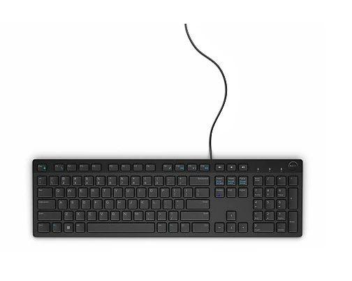Tastierë Dell KB216, USB, French AZERTY, Full Size, Numpad - Zezë - 1