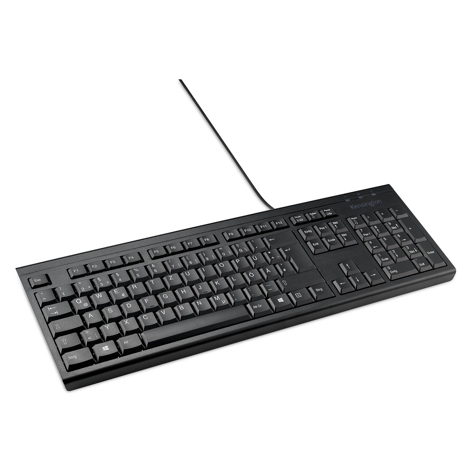 Tastierë me Kabllo Kensington KB100 EQ Standard / Layout German - Zezë - 1