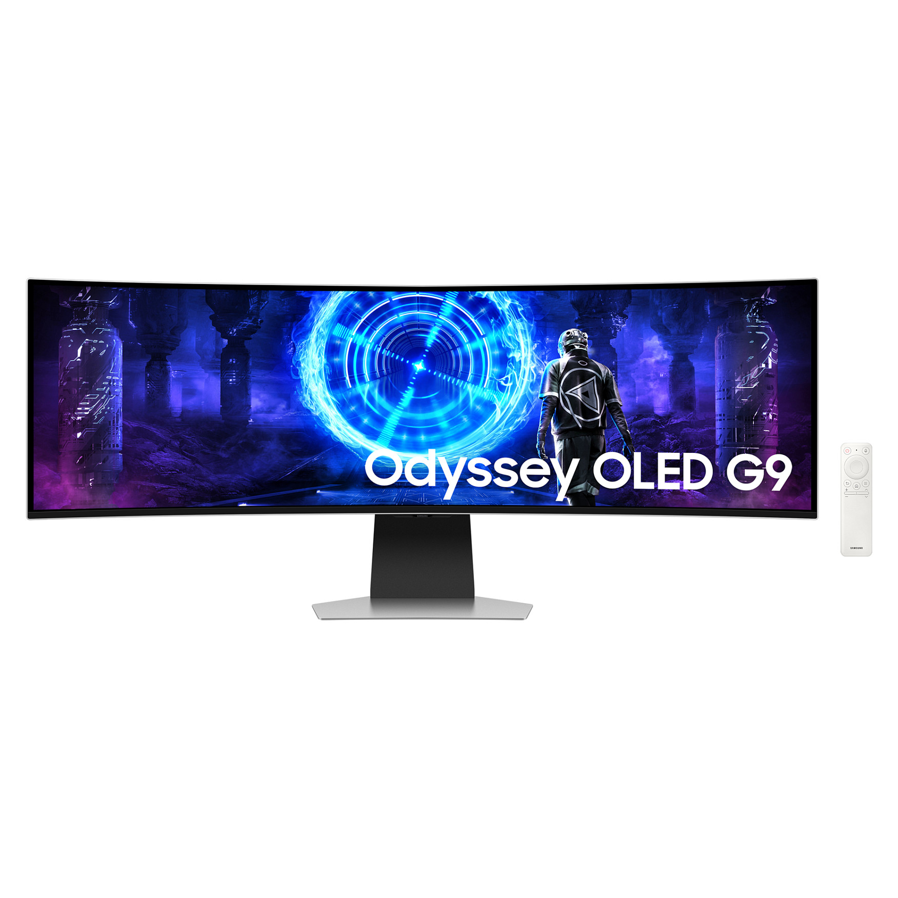 Monitor Gaming i lakuar Samsung S49DG954SU G9 / 49" Dual QHD 240 Hz 0.03 ms OLED Curved / DisplayPort, USB Type-A to USB Type-C / e bardhë - 1