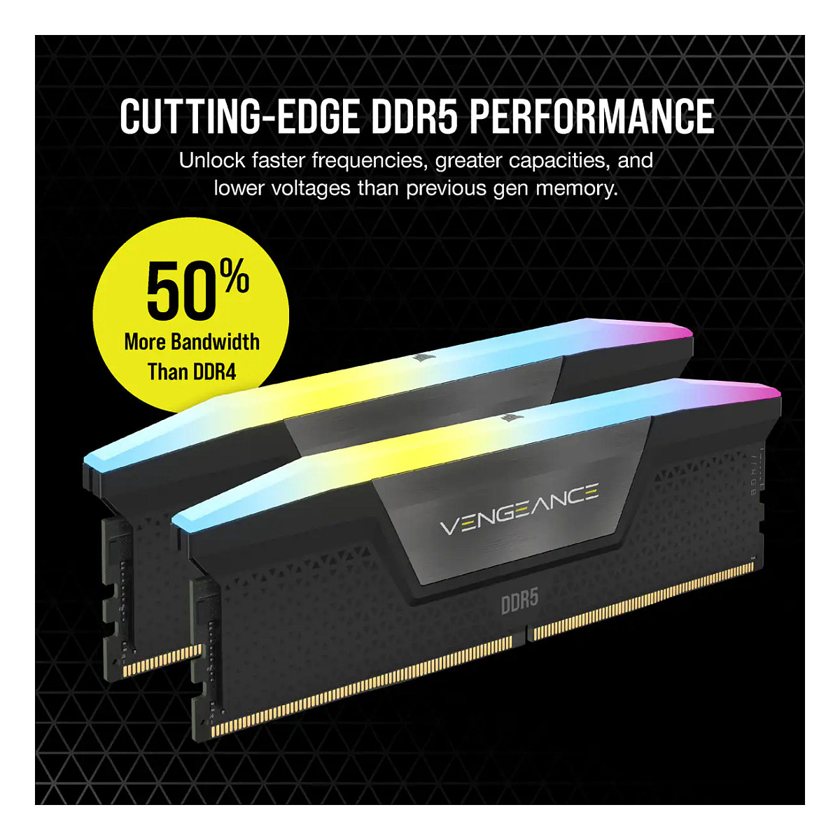 RAM Memorie DDR5 Corsair Vengeance RGB 32GB / 7000MHz CL34 / Zezë - 8