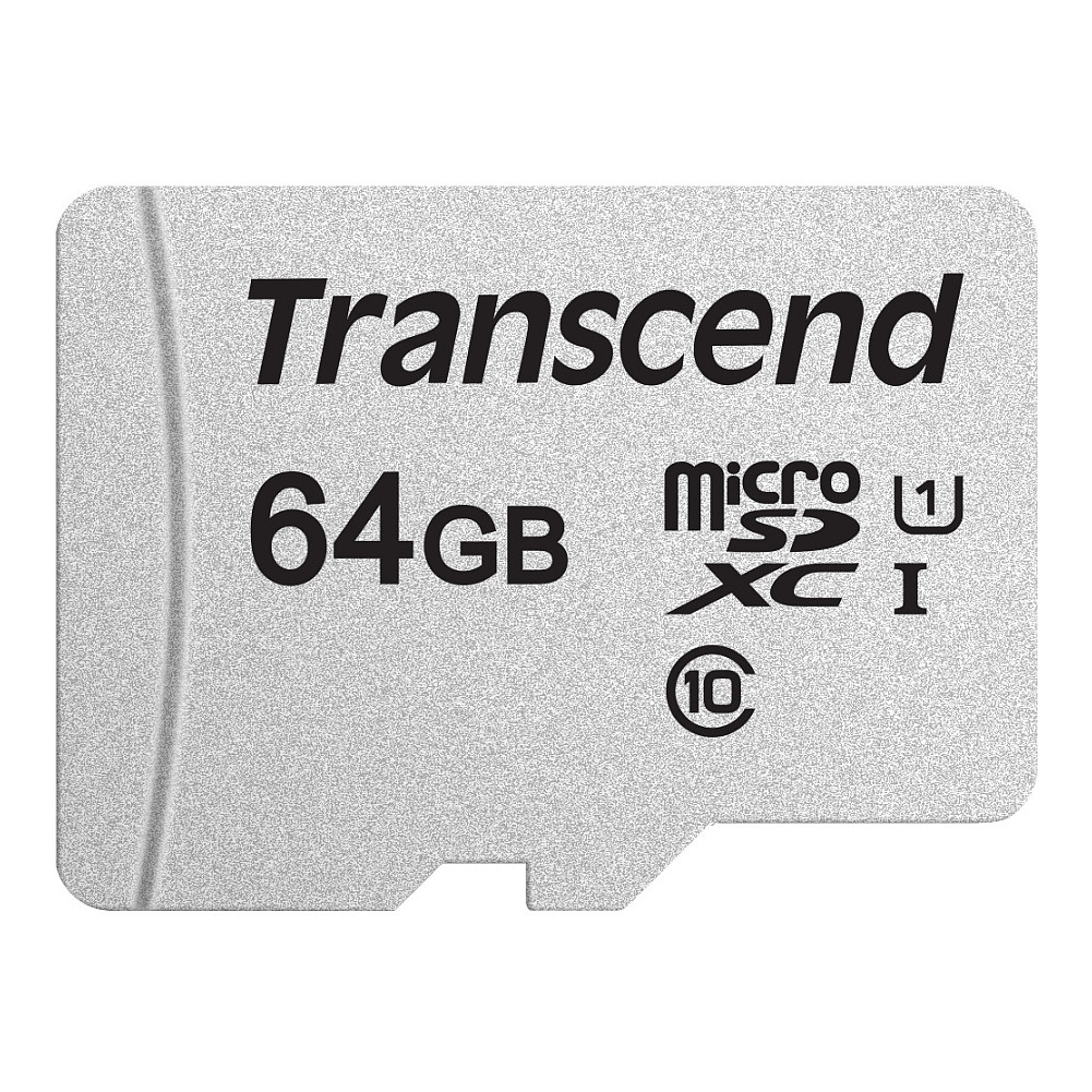 Kartë Memorie Transcend 300S / 64GB / MicroSDXC / UHS-I / Class 10 / U1 / 95MB/s
