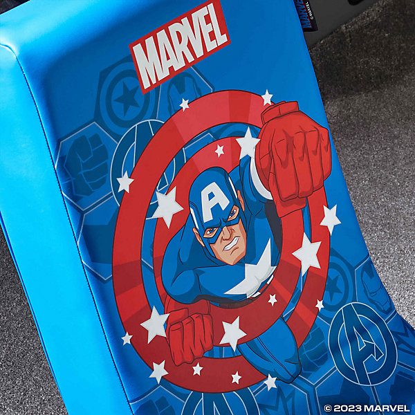 Karrige Gaming X Rocker Marvel Captain America - Blu - 2