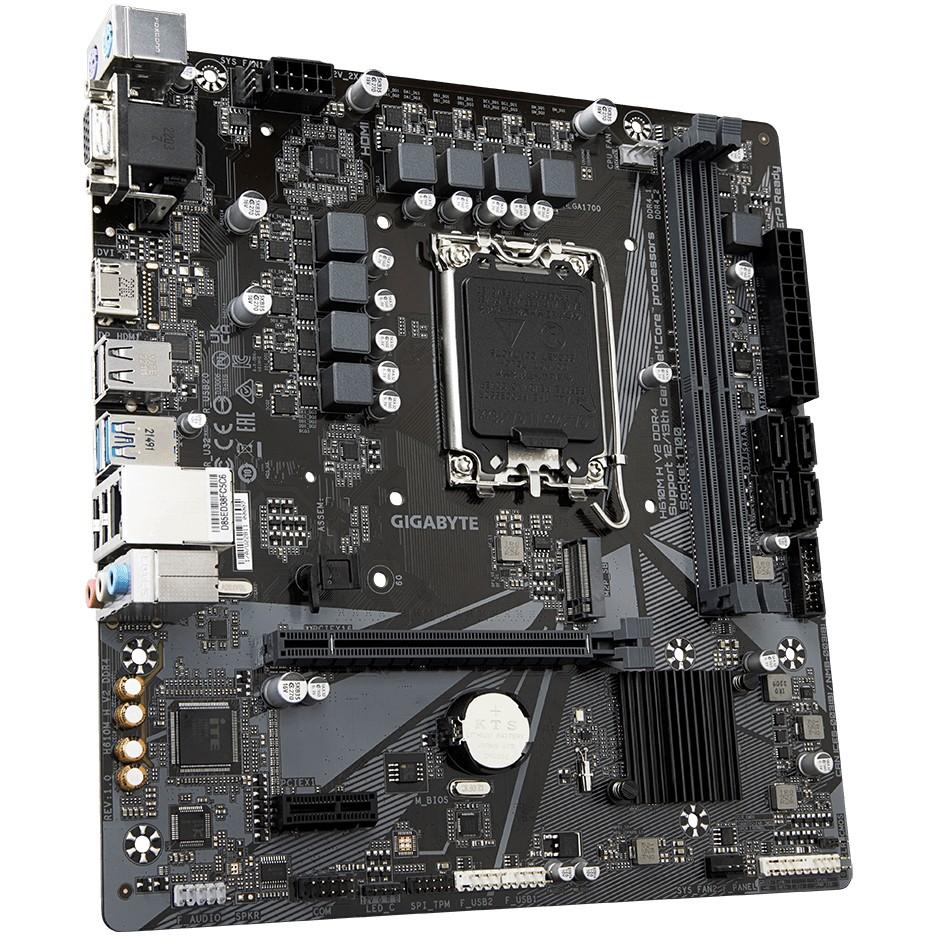 Pllakë Amë MB Intel GIGABYTE H610M H V2 DDR4, LGA1700, H610, Micro ATX, DDR4 - 3