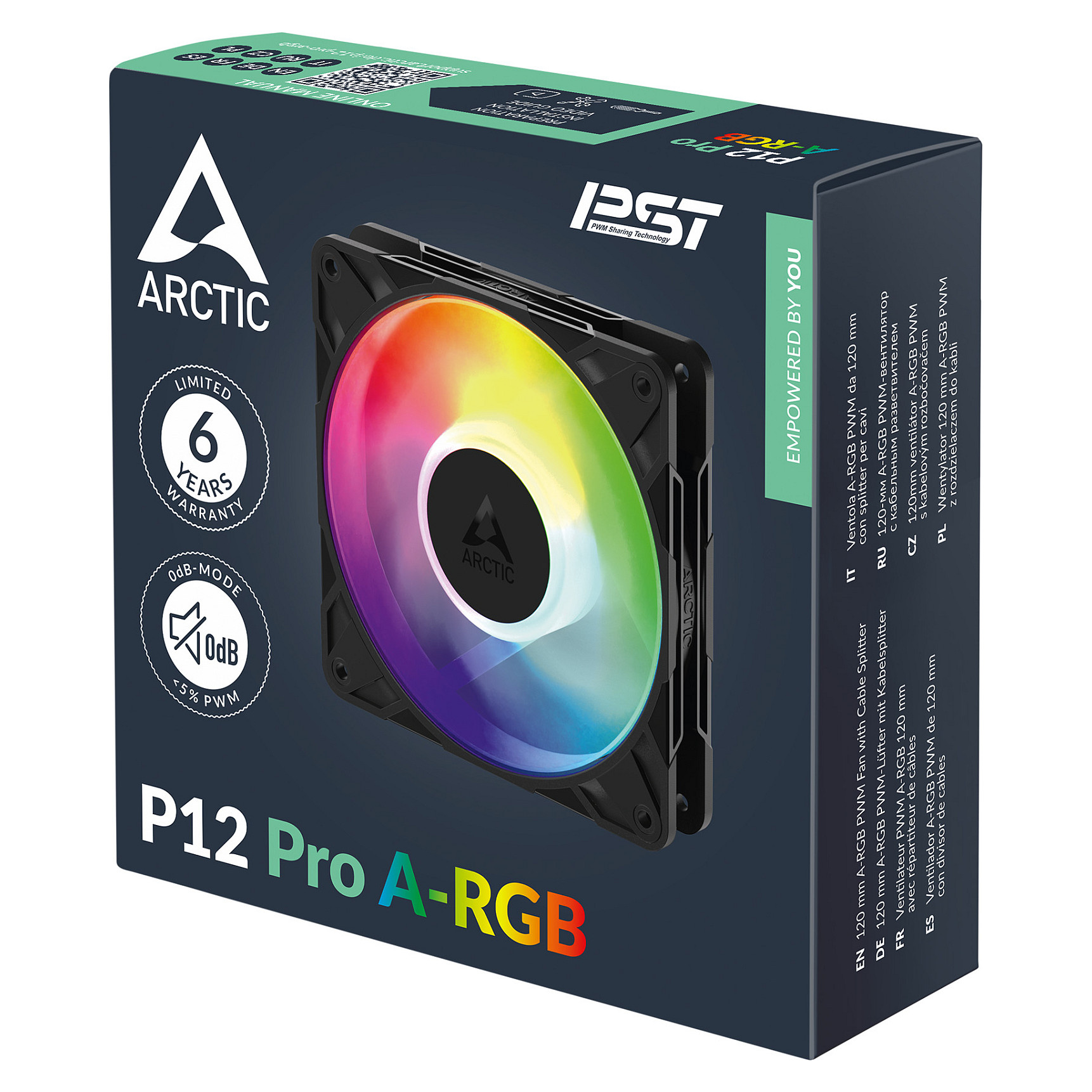 Ftohës për Kasë 120mm ARCTIC P12 Pro / A-RGB - Zezë - 7